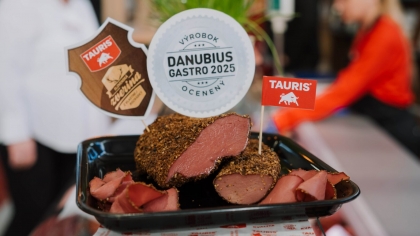 Výrobky Taurisu na výstave Danubius Gastro 2025 zaujali, ocenenie získalo divinové pastrami